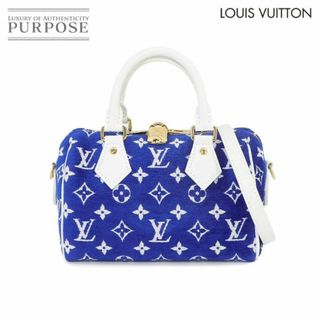 ルイヴィトン(LOUIS VUITTON)の新品同様 ルイ ヴィトン LOUIS VUITTON LV マッチ スピーディ バンドリエール 20 2way ハンド バッグ ベルベット M20751 RFID VLP 90222211(ハンドバッグ)