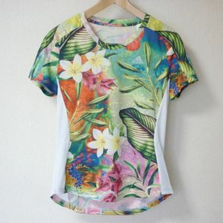 アディダス(adidas)の新品◆(レディースM)アディダス 花柄ボタニカル Tシャツ　吸汗速乾性(Tシャツ(半袖/袖なし))