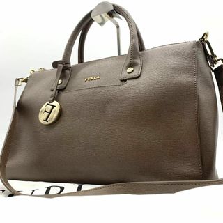 Furla - 未使用級　フルラ　2way ハンドバッグ　ショルダー　グレージュ　レザー