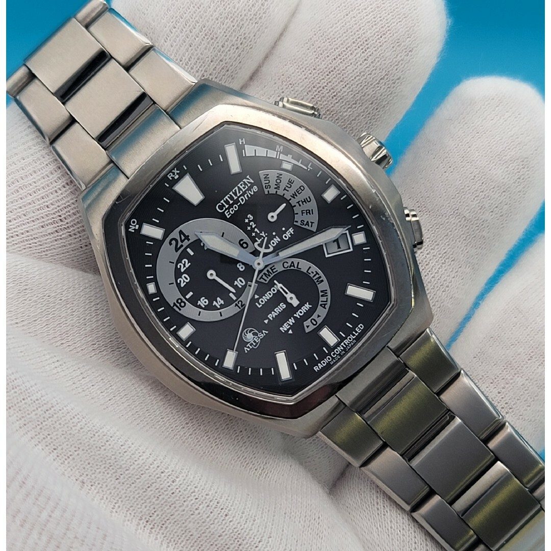 CITIZEN(シチズン)の★☆動作品☆★【中古】シチズン ATP53-2653 IP 多機能電波ソーラー メンズの時計(腕時計(アナログ))の商品写真