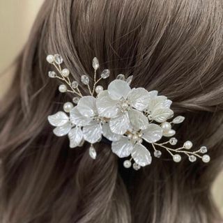 髪飾り　成人式　結婚式　お呼ばれ　和装　ヘアアクセサリー　ヘアクリップ　ピン　花(その他)