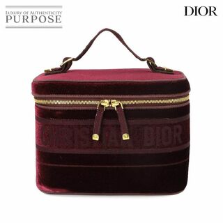 クリスチャンディオール(Christian Dior)の未使用 展示品 クリスチャン ディオール Christian Dior DIORTRAVEL ラージ バニティ ハンド バッグ ベルベット ボルドー VLP 90222538(ハンドバッグ)