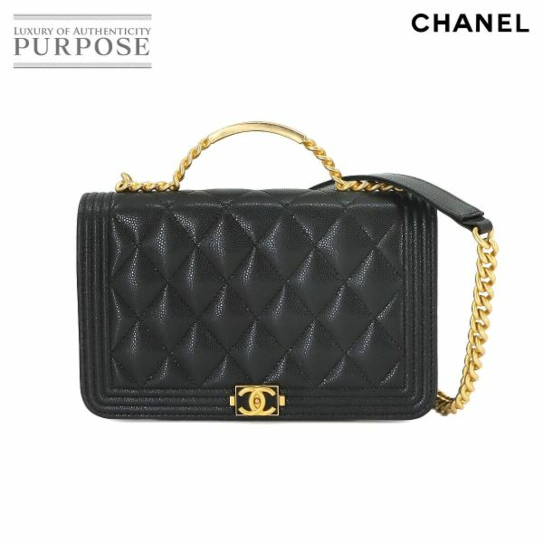 CHANEL(シャネル)の未使用 展示品 シャネル CHANEL ボーイシャネル チェーン ウォレット 長財布 キャビアスキン ブラック VLP 90222611 レディースのファッション小物(財布)の商品写真