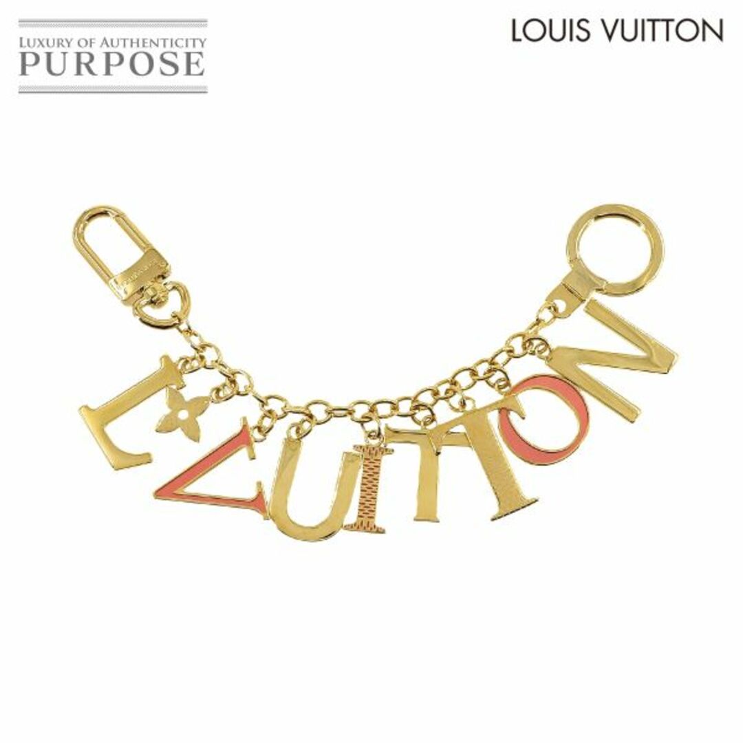 LOUIS VUITTON(ルイヴィトン)の未使用 展示品 ルイ ヴィトン LOUIS VUITTON ポルトクレ イニシャル バッグ チャーム ゴールド レッド M61020 VLP 90222613 レディースのアクセサリー(チャーム)の商品写真