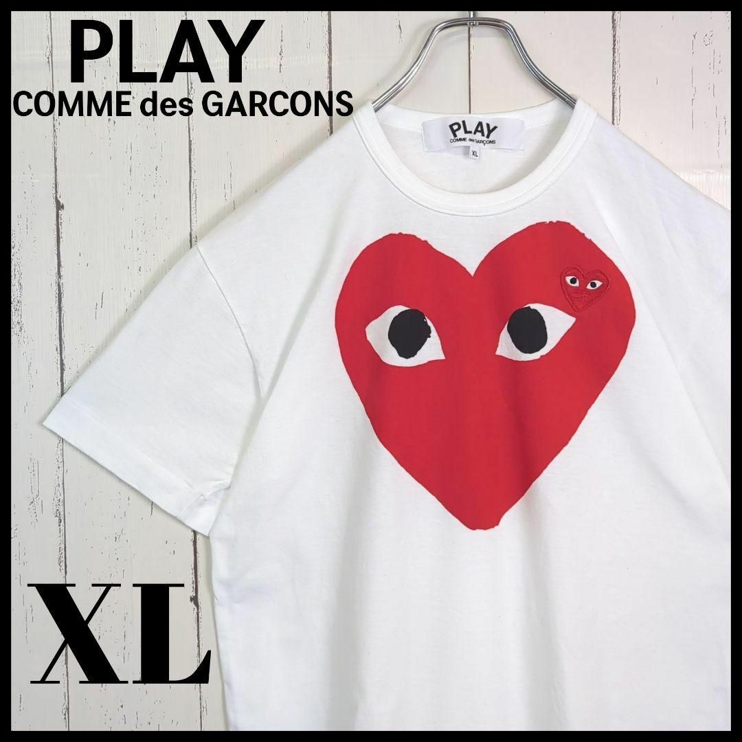 COMME des GARCONS(コムデギャルソン)の【希少モデル】 PLAY COMME des GARCONS ハート Tシャツ メンズのトップス(Tシャツ/カットソー(半袖/袖なし))の商品写真