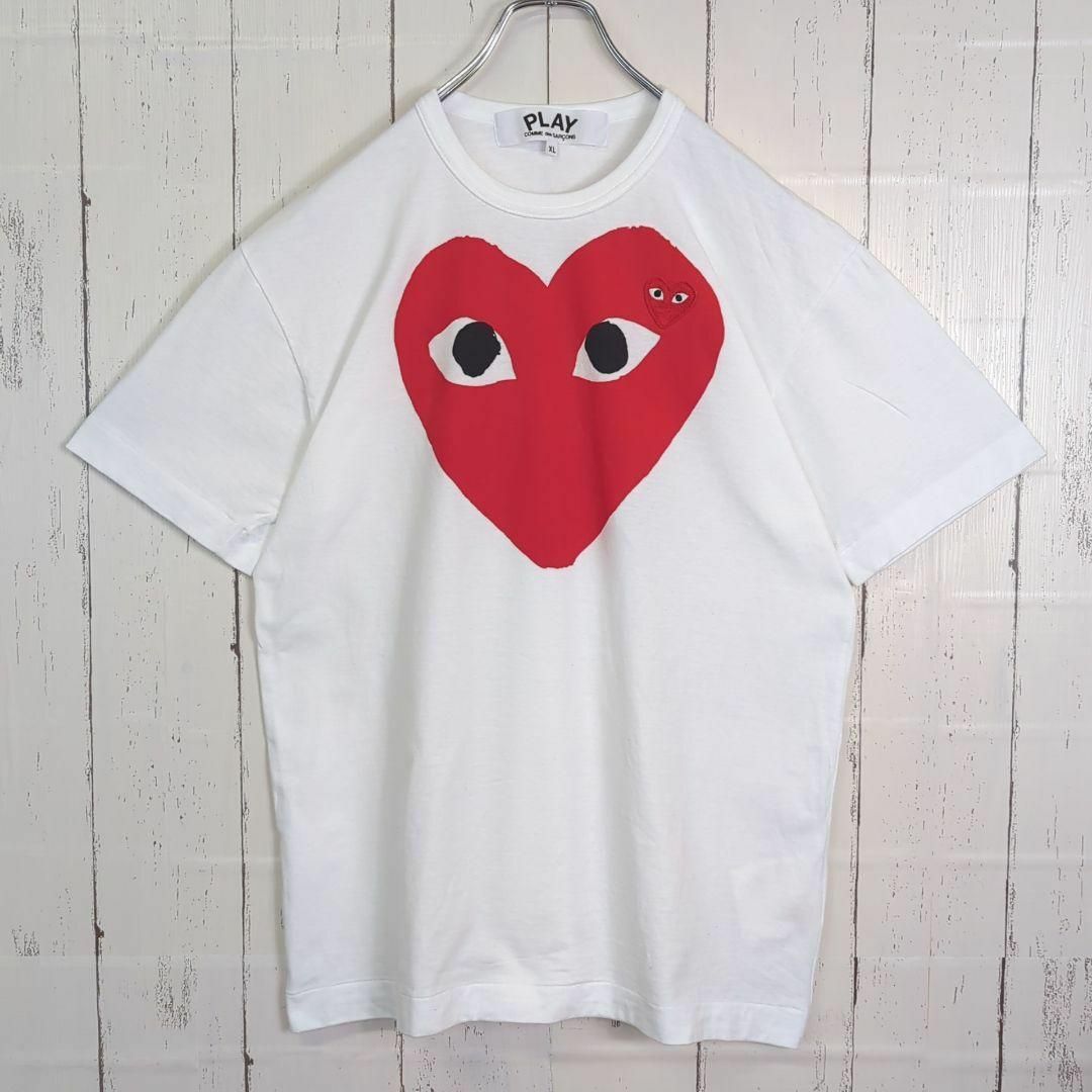 COMME des GARCONS(コムデギャルソン)の【希少モデル】 PLAY COMME des GARCONS ハート Tシャツ メンズのトップス(Tシャツ/カットソー(半袖/袖なし))の商品写真