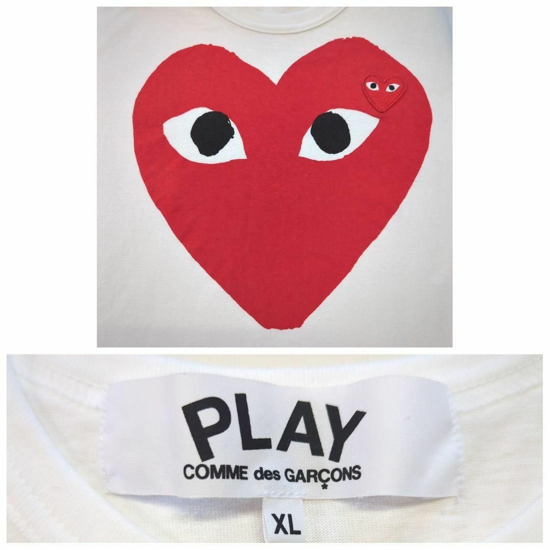 COMME des GARCONS(コムデギャルソン)の【希少モデル】 PLAY COMME des GARCONS ハート Tシャツ メンズのトップス(Tシャツ/カットソー(半袖/袖なし))の商品写真