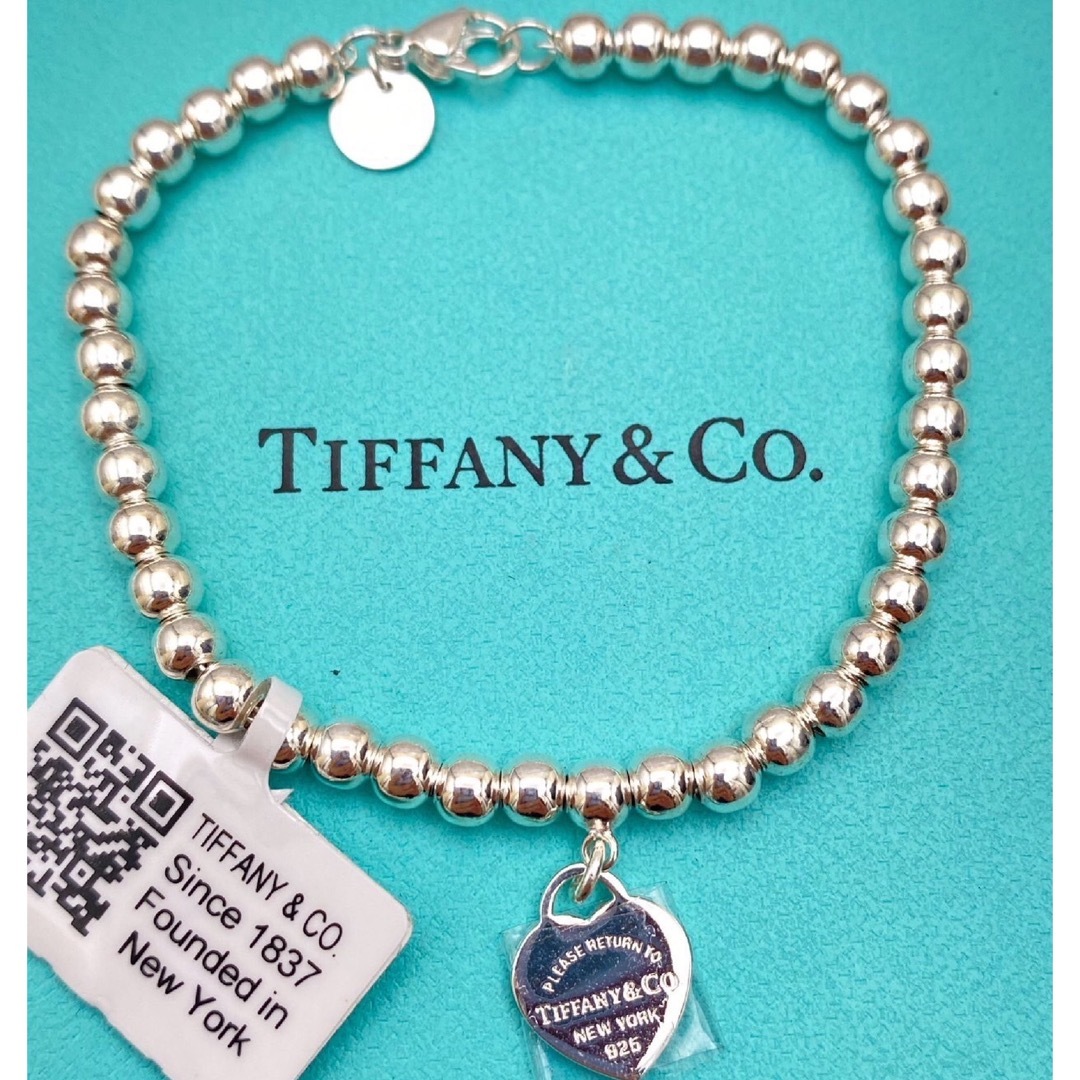 Tiffany & Co.(ティファニー)のTIFFANY & Co.  ミニハート　ボールチェーン　ブレスAG925    レディースのアクセサリー(ブレスレット/バングル)の商品写真