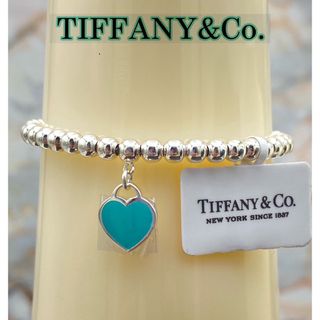 ティファニー(Tiffany & Co.)のTIFFANY & Co.  ミニハート　ボールチェーン　ブレスAG925   (ブレスレット/バングル)