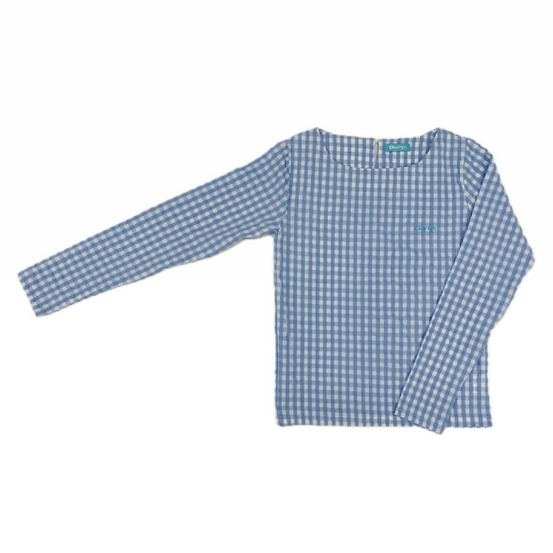 ギンガムスクエアトップス レディースのトップス(Tシャツ(長袖/七分))の商品写真