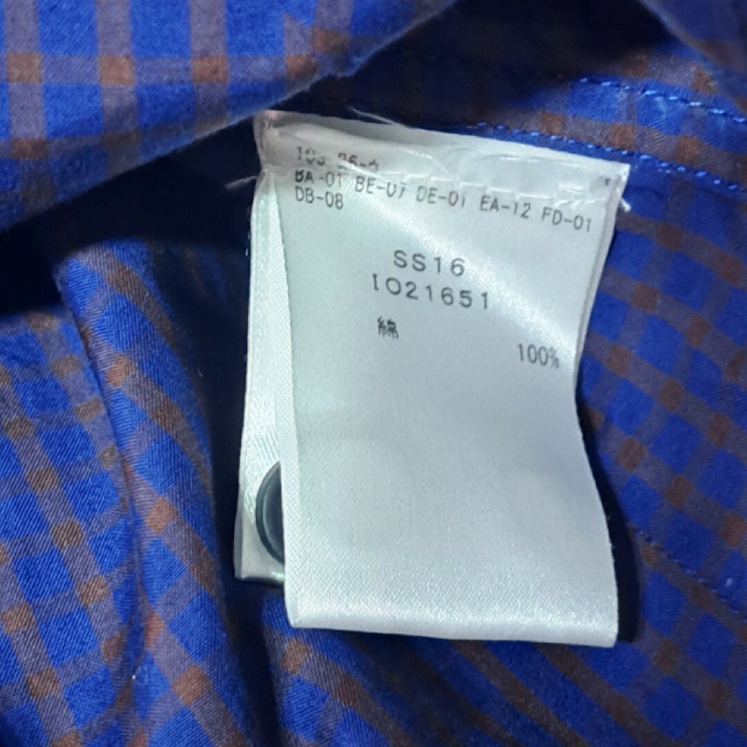 OAMC(オーエーエムシー)のOAMC オーエーエムシー　スタッズ　クレイジーパターン　半袖チェックシャツ　L メンズのトップス(シャツ)の商品写真