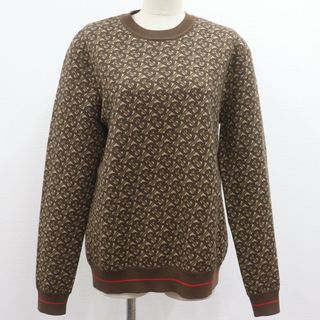 BURBERRY - IT6AFMTCX9TK バーバリー TB モノグラム ジャカード セーター 8023879 ブラウン サイズS  メンズ ニット 総柄