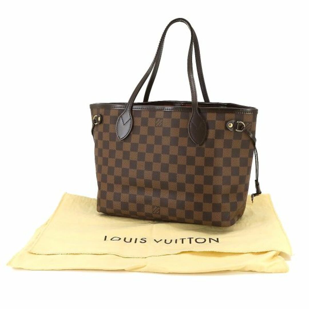 LOUIS VUITTON(ルイヴィトン)の新品同様 ルイ ヴィトン LOUIS VUITTON ダミエ ネヴァーフル PM トート バッグ エベヌ スリーズ N51109 ブラウン VLP 90222534 レディースのバッグ(トートバッグ)の商品写真