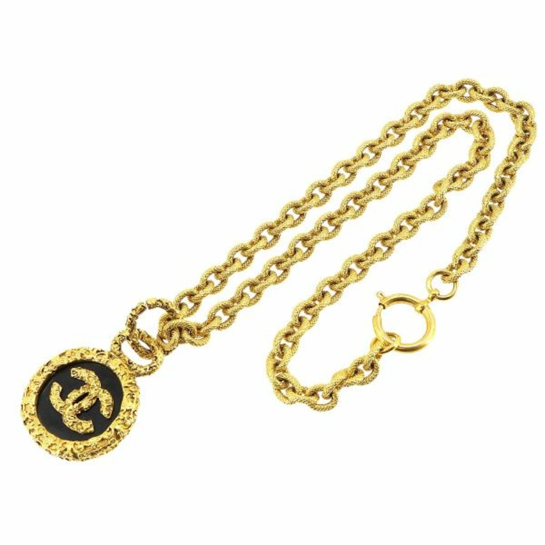 CHANEL(シャネル)のシャネル CHANEL ココマーク 溶岩 ネックレス ゴールド 93A ヴィンテージ アクセサリー VLP 90223572 レディースのアクセサリー(ネックレス)の商品写真