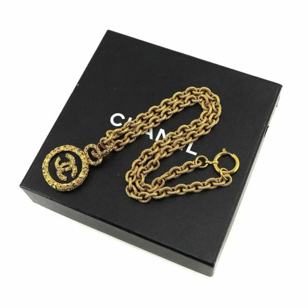 CHANEL(シャネル)のシャネル CHANEL ココマーク 溶岩 ネックレス ゴールド 93A ヴィンテージ アクセサリー VLP 90223572 レディースのアクセサリー(ネックレス)の商品写真