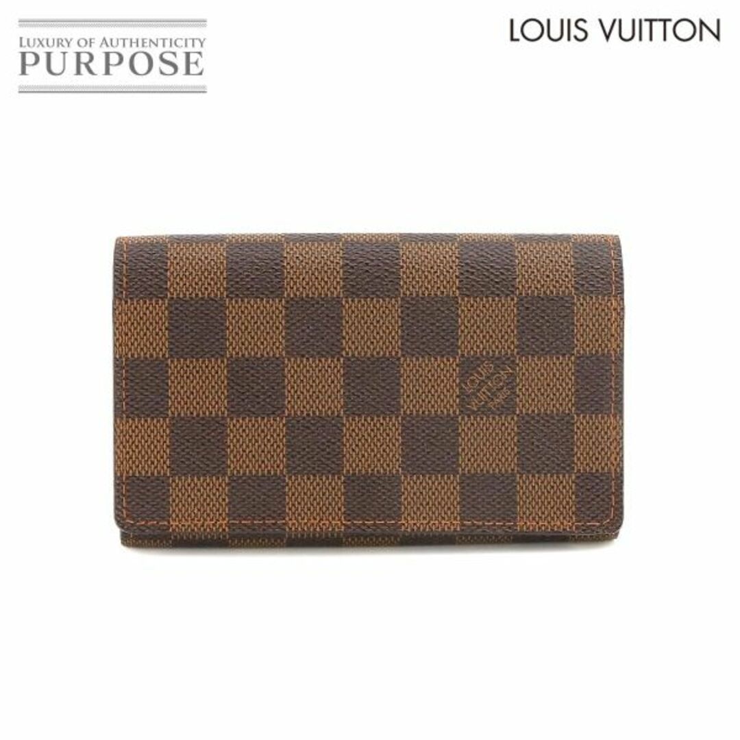 LOUIS VUITTON(ルイヴィトン)のルイ ヴィトン LOUIS VUITTON ダミエ ポルトモネ ビエトレゾール 二つ折り 財布 エベヌ N61730 ゴールド 金具 VLP 90224773 レディースのファッション小物(財布)の商品写真