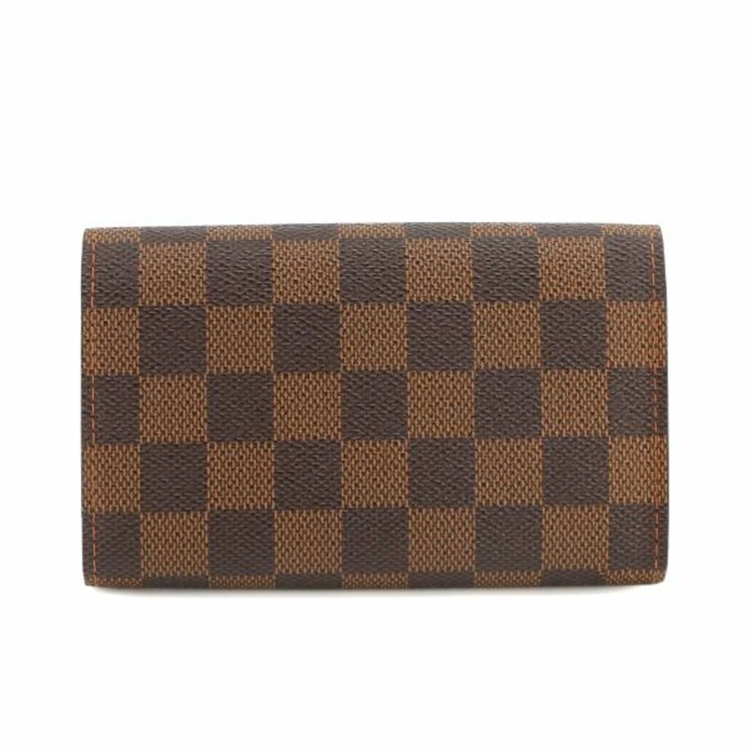 LOUIS VUITTON(ルイヴィトン)のルイ ヴィトン LOUIS VUITTON ダミエ ポルトモネ ビエトレゾール 二つ折り 財布 エベヌ N61730 ゴールド 金具 VLP 90224773 レディースのファッション小物(財布)の商品写真