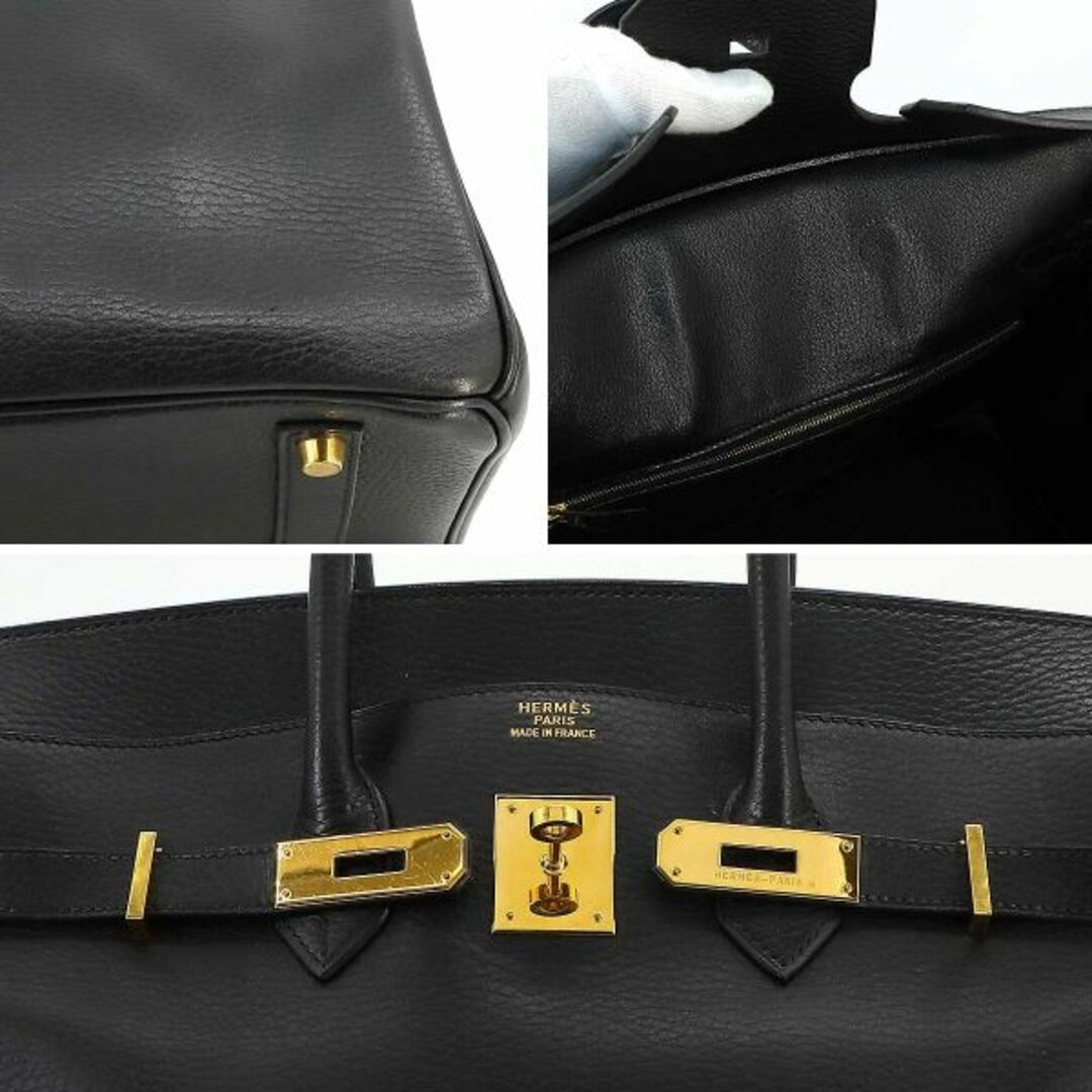 Hermes(エルメス)のエルメス HERMES バーキン35 ハンド バッグ アルデンヌ ブラック □F刻印 ゴールド 金具 VLP 90225154 レディースのバッグ(ハンドバッグ)の商品写真