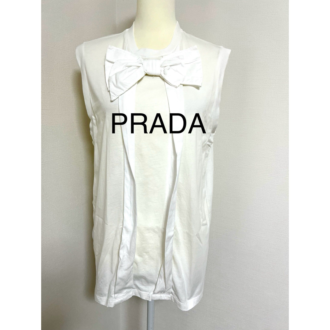 PRADA(プラダ)のプラダ  ノースリーブブラウスカットソー レディースのトップス(カットソー(半袖/袖なし))の商品写真