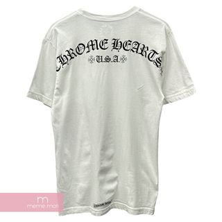 クロムハーツ(Chrome Hearts)のCHROME HEARTS USA Print Tee クロムハーツ USAプリントTシャツ 半袖カットソー スクロールロゴ ポケT ホワイト×ブラック サイズM 【240430】【新古品】【me04】(Tシャツ/カットソー(半袖/袖なし))