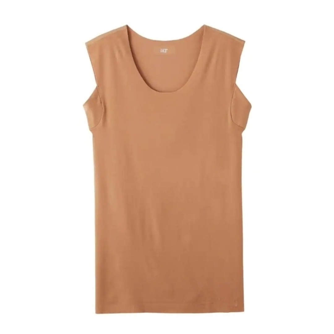GUNZE(グンゼ)のM グンゼ メンズ クルーネック 袖なし スモークオレンジ カットオフ 2枚 メンズのトップス(Tシャツ/カットソー(半袖/袖なし))の商品写真