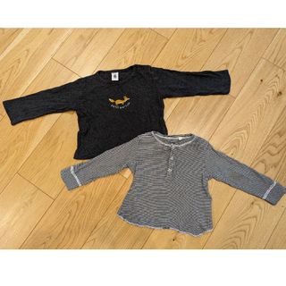 プチバトー(PETIT BATEAU)のプチバトー　81cm ロンT　2枚セット(Ｔシャツ)