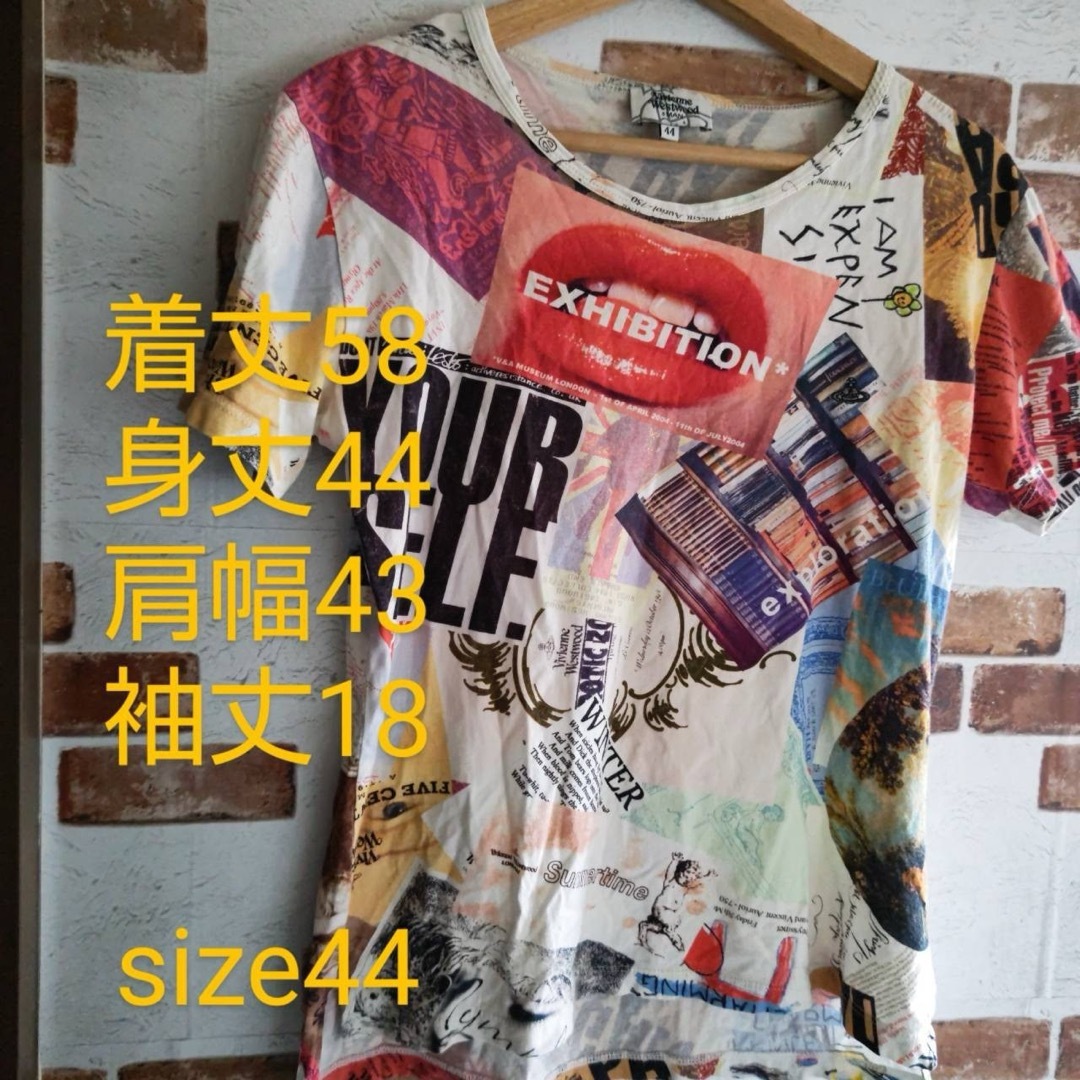 Vivienne Westwood(ヴィヴィアンウエストウッド)のヴィヴィアンウエストウッド　Tシャツ　総柄 メンズのトップス(Tシャツ/カットソー(半袖/袖なし))の商品写真