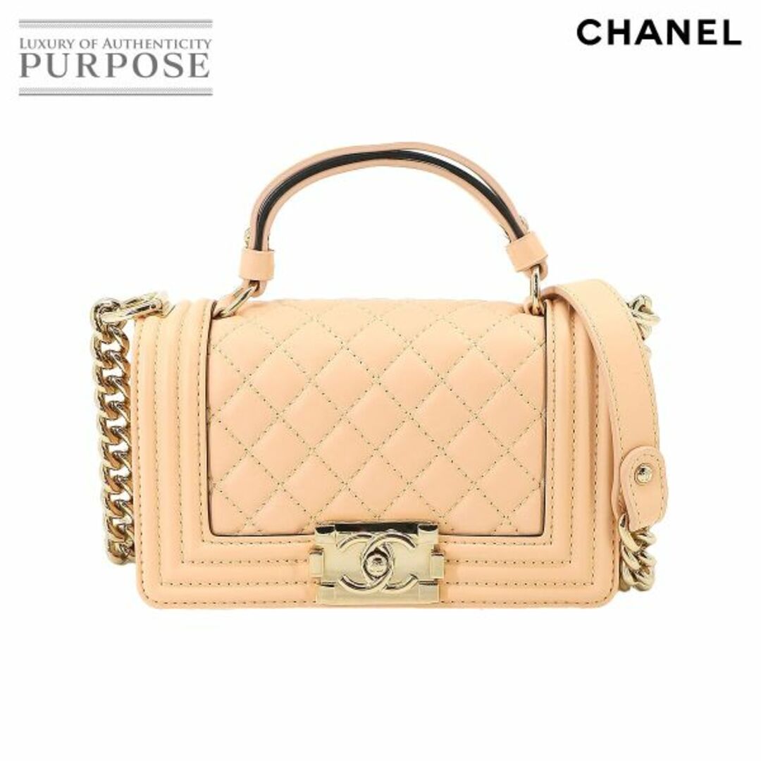 CHANEL(シャネル)の未使用 展示品 シャネル CHANEL ボーイシャネル スモール 2way ハンド チェーン ショルダー バッグ レザー ベージュ VLP 90225418 レディースのバッグ(ショルダーバッグ)の商品写真