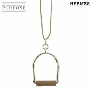 エルメス(Hermes)の未使用 展示品 エルメス HERMES エリタージュ エスケトル GM ネックレス シルバー エトゥープ アクセサリー VLP 90226833(ネックレス)