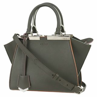 フェンディ(FENDI)のフェンディ バッグ レディース ハンドバッグ ショルダーバッグ トロワジュール プチ グレー マルチカラー 新品同様 1745(ショルダーバッグ)