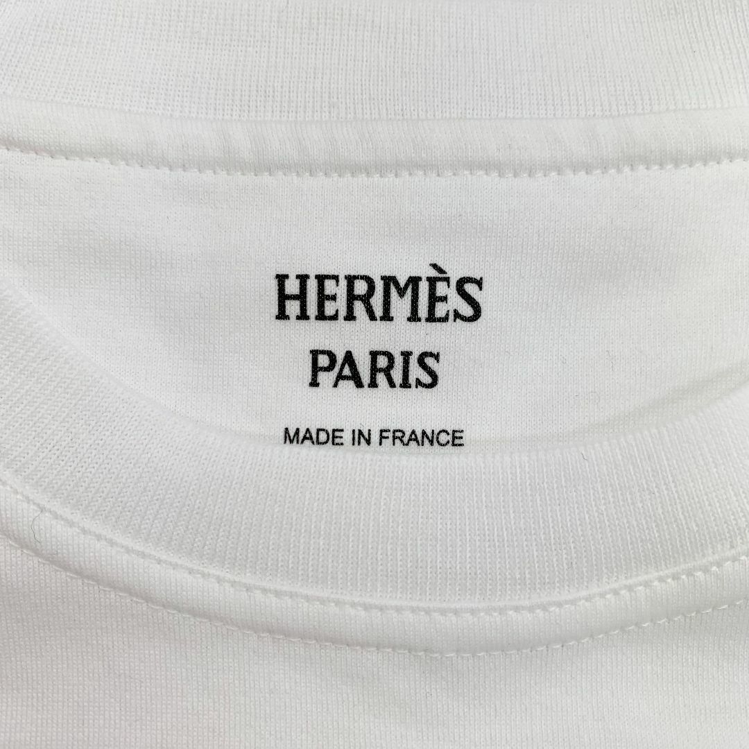 Hermes(エルメス)の8104 未使用 エルメス クリケティス コットン Tシャツ ホワイト レディースのトップス(Tシャツ(半袖/袖なし))の商品写真