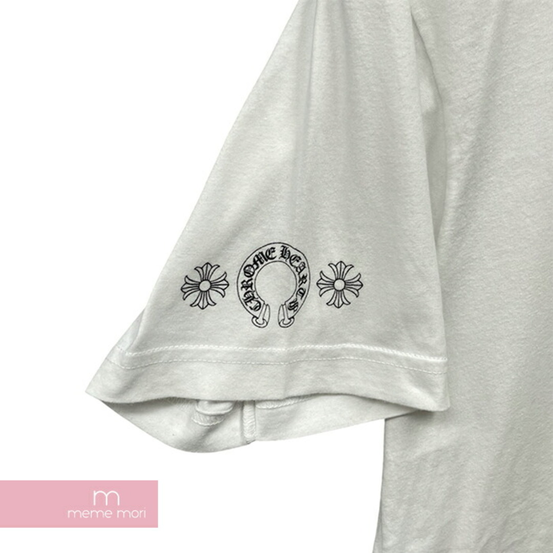 Chrome Hearts(クロムハーツ)のCHROME HEARTS Back Grad Circle Logo Tee クロムハーツ バックグラデーションサークルロゴTシャツ 半袖カットソー ポケT バックプリント ホワイト サイズM【240430】【中古-B】【me04】 メンズのトップス(Tシャツ/カットソー(半袖/袖なし))の商品写真