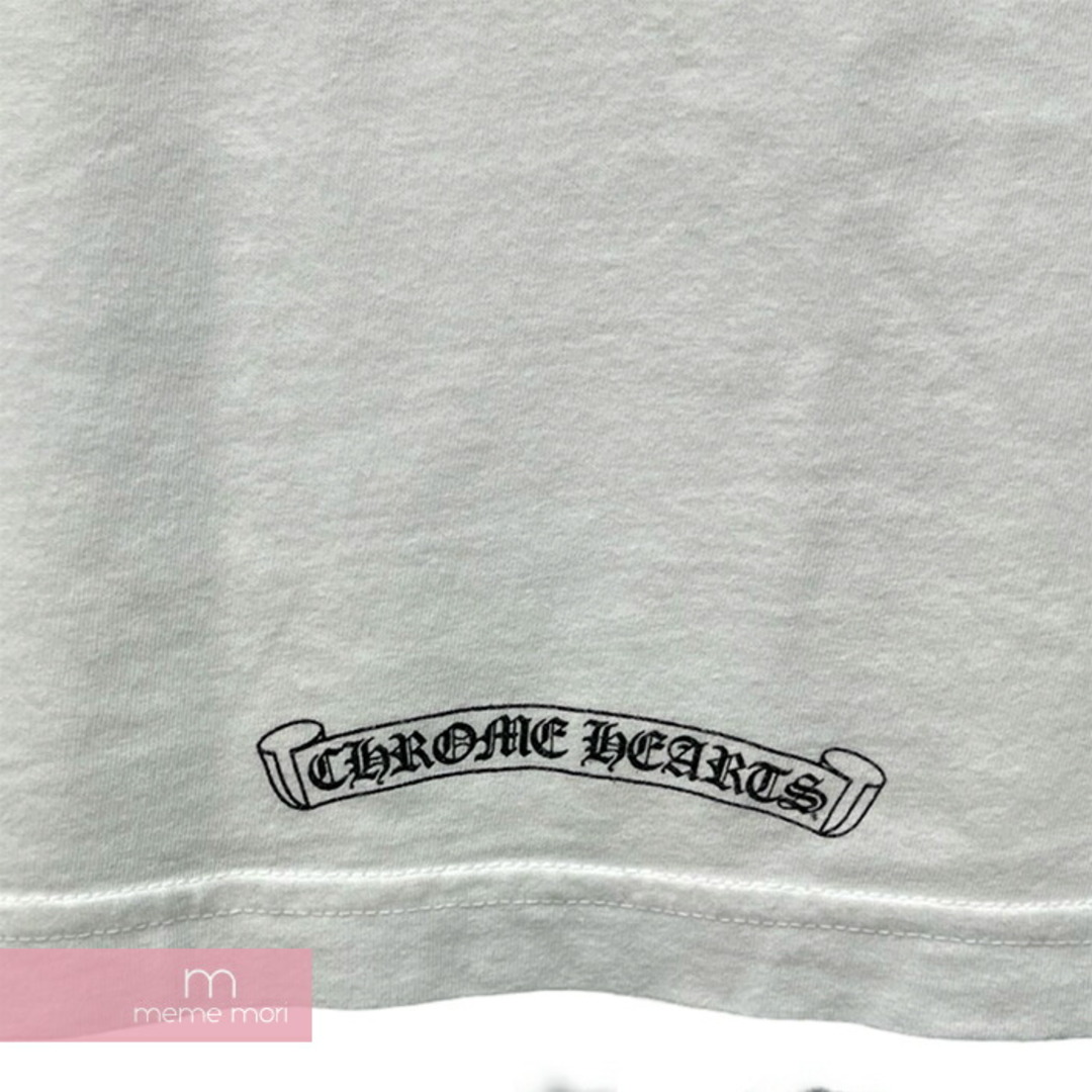 Chrome Hearts(クロムハーツ)のCHROME HEARTS Back Grad Circle Logo Tee クロムハーツ バックグラデーションサークルロゴTシャツ 半袖カットソー ポケT バックプリント ホワイト サイズM【240430】【中古-B】【me04】 メンズのトップス(Tシャツ/カットソー(半袖/袖なし))の商品写真