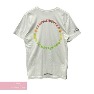 クロムハーツ(Chrome Hearts)のCHROME HEARTS Back Grad Circle Logo Tee クロムハーツ バックグラデーションサークルロゴTシャツ 半袖カットソー ポケT バックプリント ホワイト サイズM【240430】【中古-B】【me04】(Tシャツ/カットソー(半袖/袖なし))