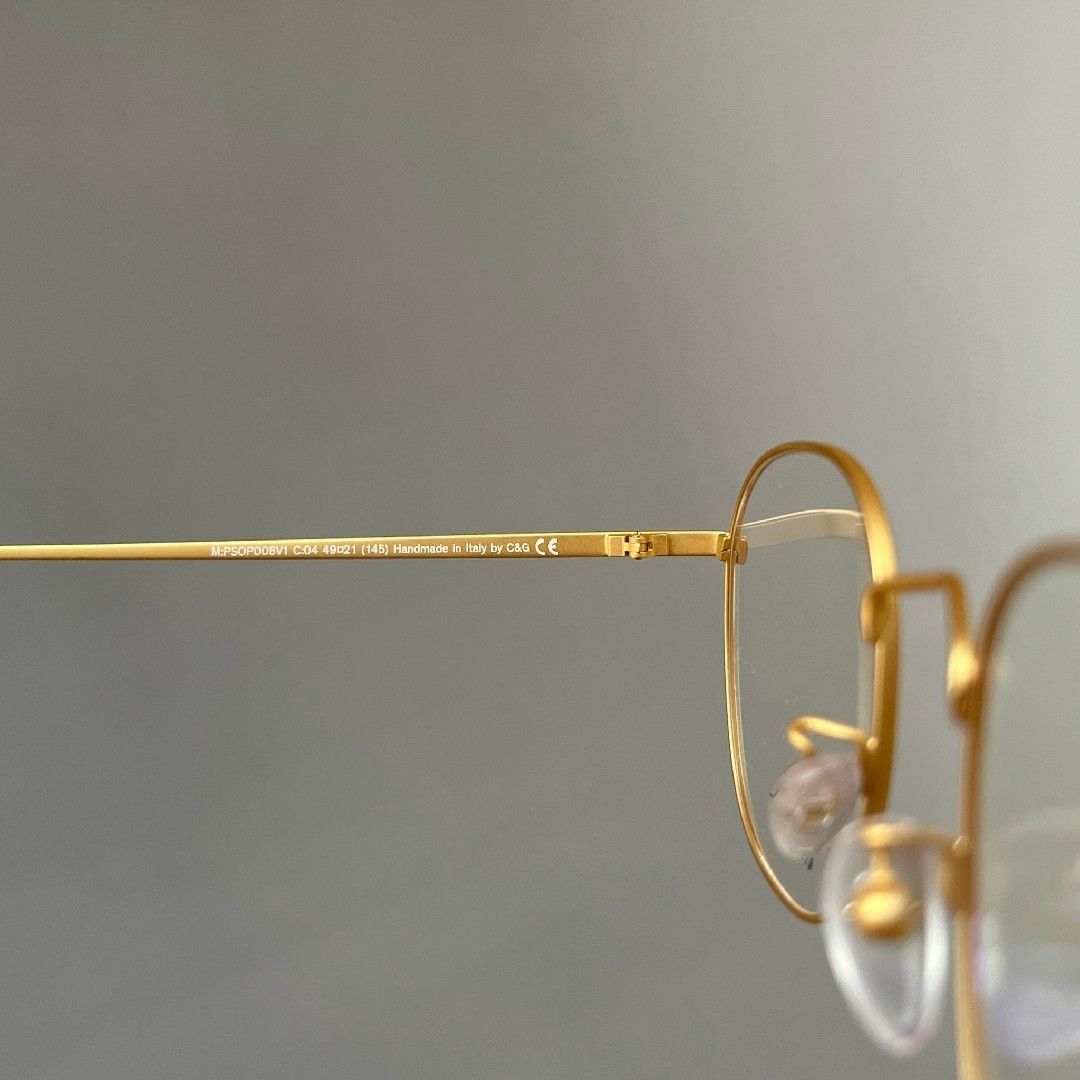 Paul Smith(ポールスミス)のメガネ ポールスミス オーバル メンズ レディース マットゴールド メタル 金 メンズのファッション小物(サングラス/メガネ)の商品写真