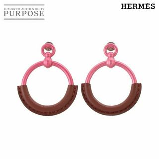 エルメス(Hermes)の未使用 展示品 エルメス HERMES ループ ピアス スイフト ルージュアッシュ ピンク アクセサリー VLP 90226843(ピアス)