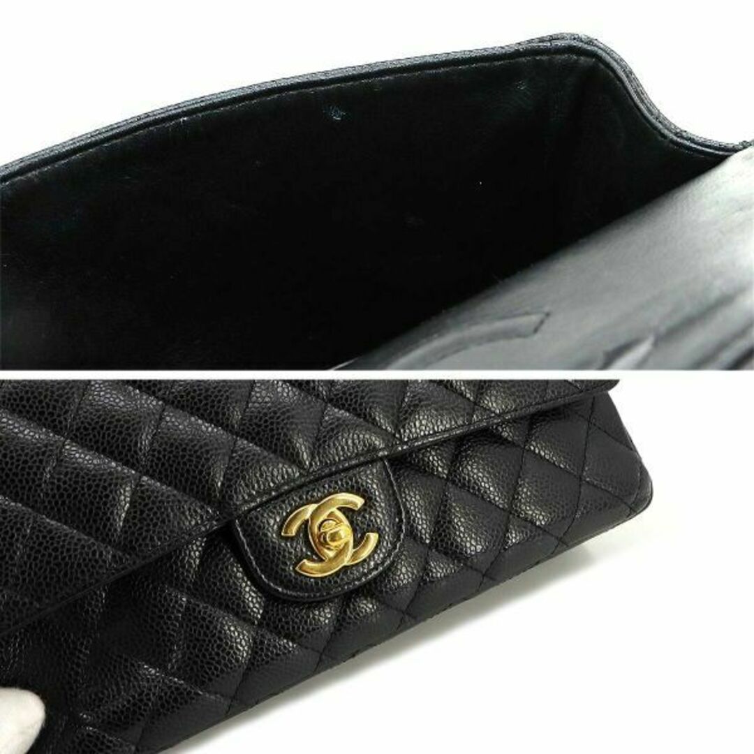 CHANEL(シャネル)のシャネル CHANEL マトラッセ 25 チェーン ショルダー バッグ キャビアスキン ブラック A01112 ゴールド 金具 VLP 90227217 レディースのバッグ(ショルダーバッグ)の商品写真