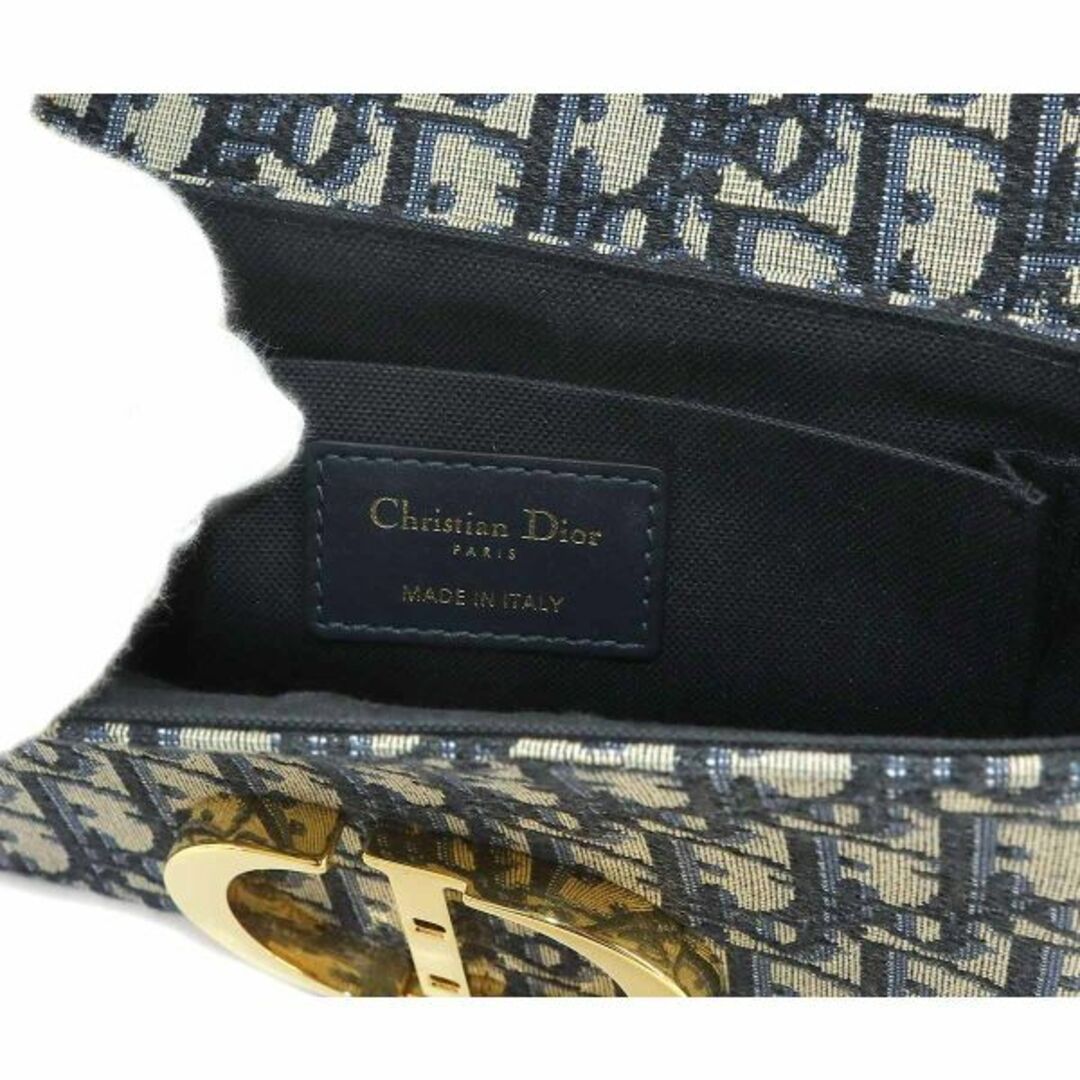 Christian Dior(クリスチャンディオール)の新品同様 クリスチャン ディオール Christian Dior オブリーク 30 モンテーニュ ボックス ショルダー バッグ レザー キャンバス VLP 90228381 レディースのバッグ(ショルダーバッグ)の商品写真