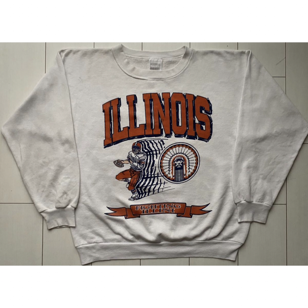 VINTAGE(ヴィンテージ)の80s 90s TULTEX USA製 NCAA スウェット ホワイト XL メンズのトップス(スウェット)の商品写真