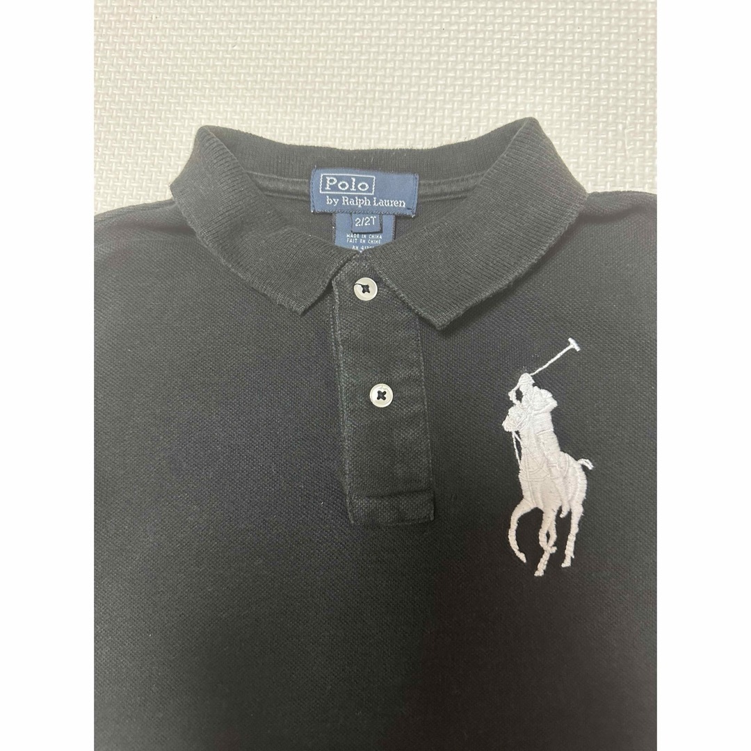 POLO RALPH LAUREN(ポロラルフローレン)の【ポロラルフローレン】ポロシャツ ビッグポニー ブラック キッズ 2T 95cm キッズ/ベビー/マタニティのキッズ服男の子用(90cm~)(Tシャツ/カットソー)の商品写真