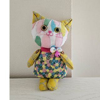 ミナペルホネン(mina perhonen)のミナペルホネン　ハンドメイド　ぬいぐるみ　ねこ(ぬいぐるみ)