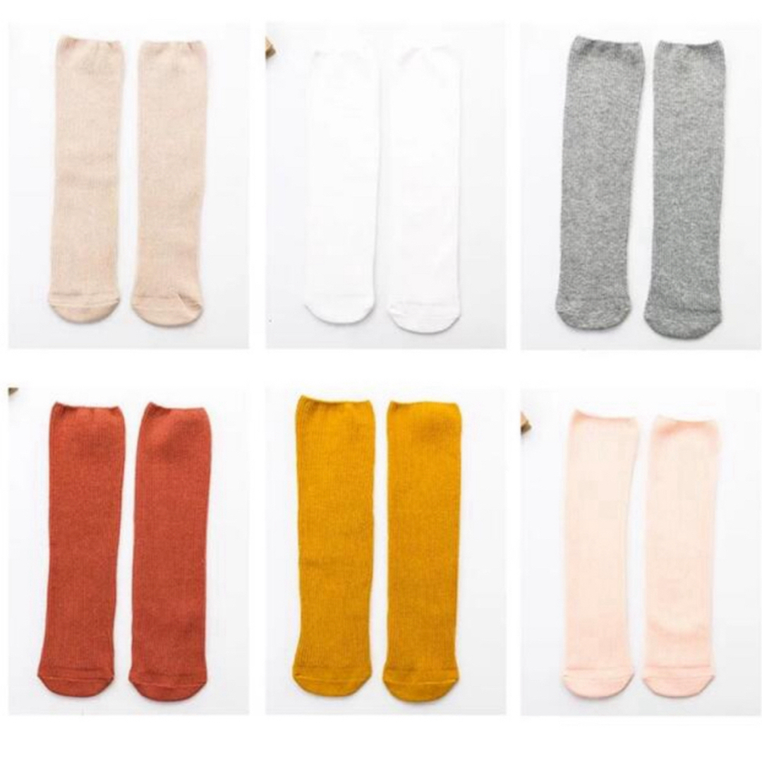 ENDO SOCKS 踵跡ないタイプ 大人まで履けるシンプル一色靴下ハイソックス レディースのレッグウェア(ソックス)の商品写真