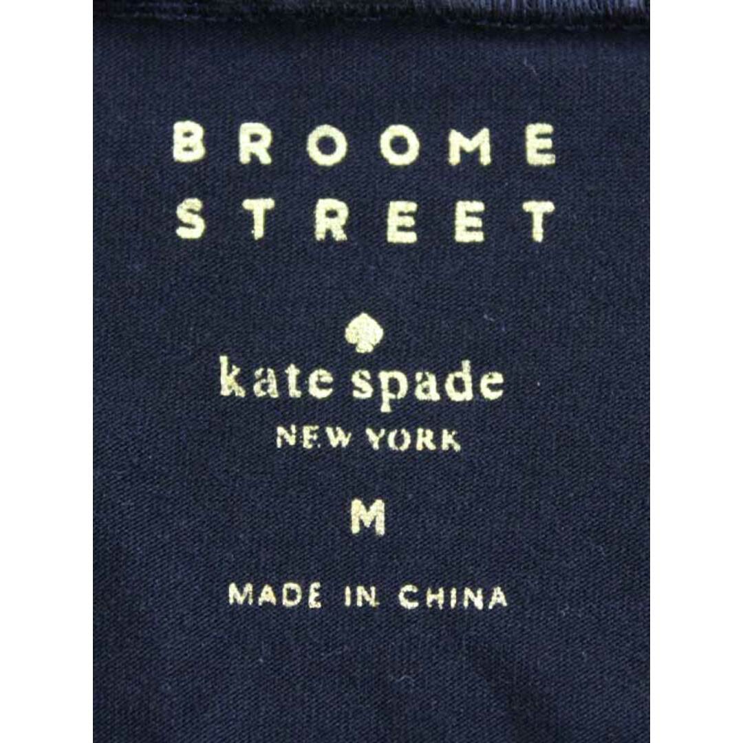 【夏物 新入荷】‡kate spade new york/ケイトスペード ニューヨーク‡裾レース切替カットソー/Tシャツ/半袖 ブラック/黒 レディース M【中古】夏 624042 レディースのトップス(Tシャツ(半袖/袖なし))の商品写真