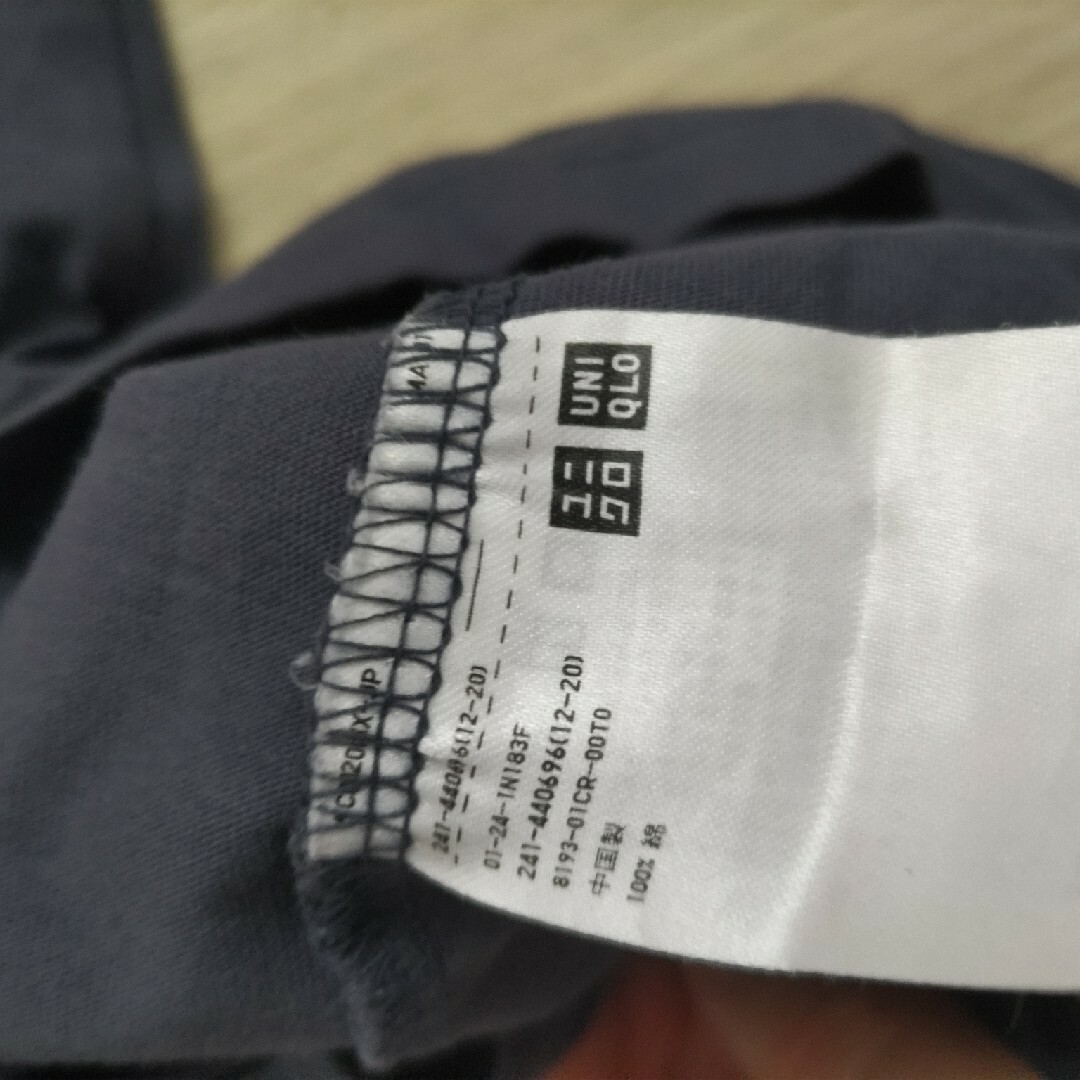 UNIQLO(ユニクロ)のUNIQLO　PAUL＆JOEコラボ　半袖Tシャツ　ダークグレー　コットン　猫 メンズのトップス(Tシャツ/カットソー(半袖/袖なし))の商品写真