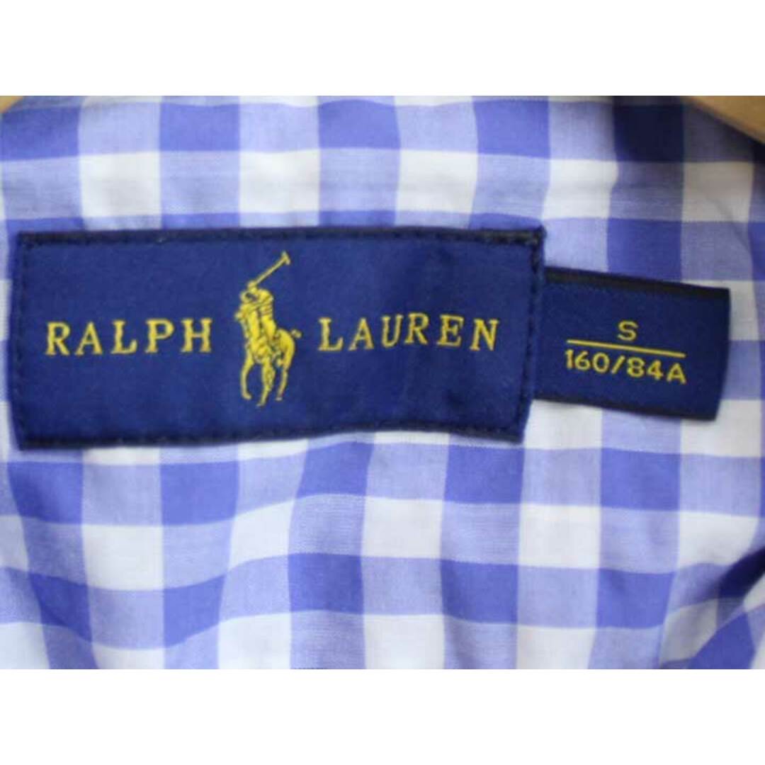 Ralph Lauren(ラルフローレン)の【夏物 新入荷】■RALPH LAUREN/ラルフ ローレン■ポニー刺繍ギンガムチェックシャツ/五分袖 ブルー×ホワイト/青×白 レディース S【中古】夏 424042 レディースのトップス(シャツ/ブラウス(半袖/袖なし))の商品写真