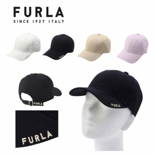 フルラ(Furla)の【新品未使用】 FURLA 刺繍ロゴキャップ タグ付き(キャップ)