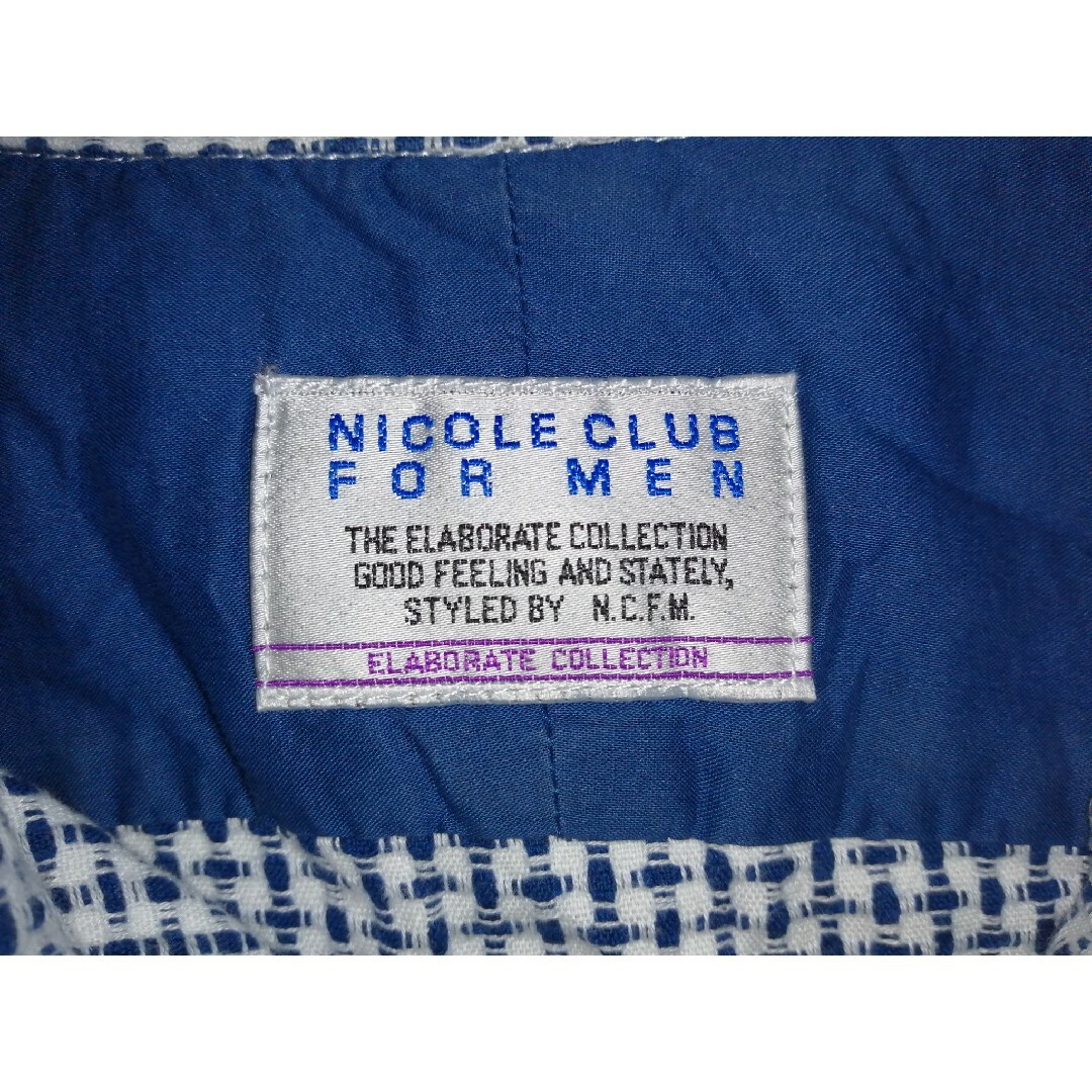 NICOLE CLUB FOR MEN(ニコルクラブフォーメン)のNICOLE CLUB FOR MEN/ニコル/チェック/シャツ/襟ワイヤー メンズのトップス(シャツ)の商品写真