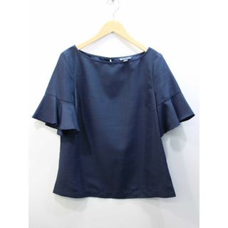 ブルックスブラザース(Brooks Brothers)の【夏物 新入荷】★Brooks Brothers/ブルックスブラザース★フレアースリーブブラウス/かわいい/おしゃれ/シンプル/ブラウス/半袖 ネイビー/紺 レディース 4【中古】夏 524042(シャツ/ブラウス(半袖/袖なし))