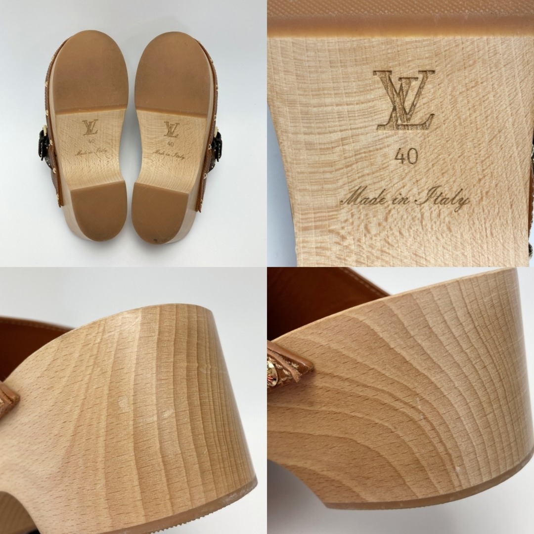 LOUIS VUITTON(ルイヴィトン)の☆☆LOUIS VUITTON ルイヴィトン コテージ・ライン SIZE40 CL1200 サボサンダル モノグラム レザー レディースの靴/シューズ(サンダル)の商品写真