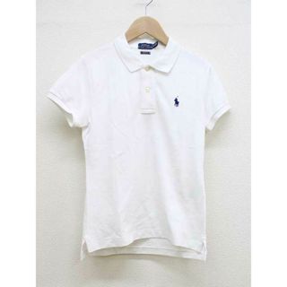 ポロ(POLO（RALPH LAUREN）)の【夏物 新入荷】■POLO RALPH LAUREN/ポロ ラルフ ローレン■ポロシャツ/半袖 ホワイト/白 レディース XS【中古】夏 424042(ポロシャツ)